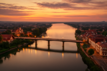 Pemandangan Sungai Mekong yang memisahkan Nakhon Phanom di Thailand dan Savannakhet di Laos